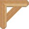 Ekena Millwork Traditional Craftsman Rough Sawn Bracket w/ Offset Brace, Western Red Cedar, 6"W x 18"D x 18"H BKT0604X18X18TRA04RWR - alternate 2